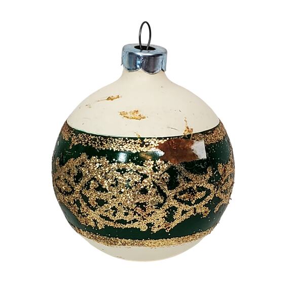 Pyramid Ornaments Rauch Satin Sheen Blue Red and Green 2.25" Vtg Lot of 3 - Picture 6 of 9